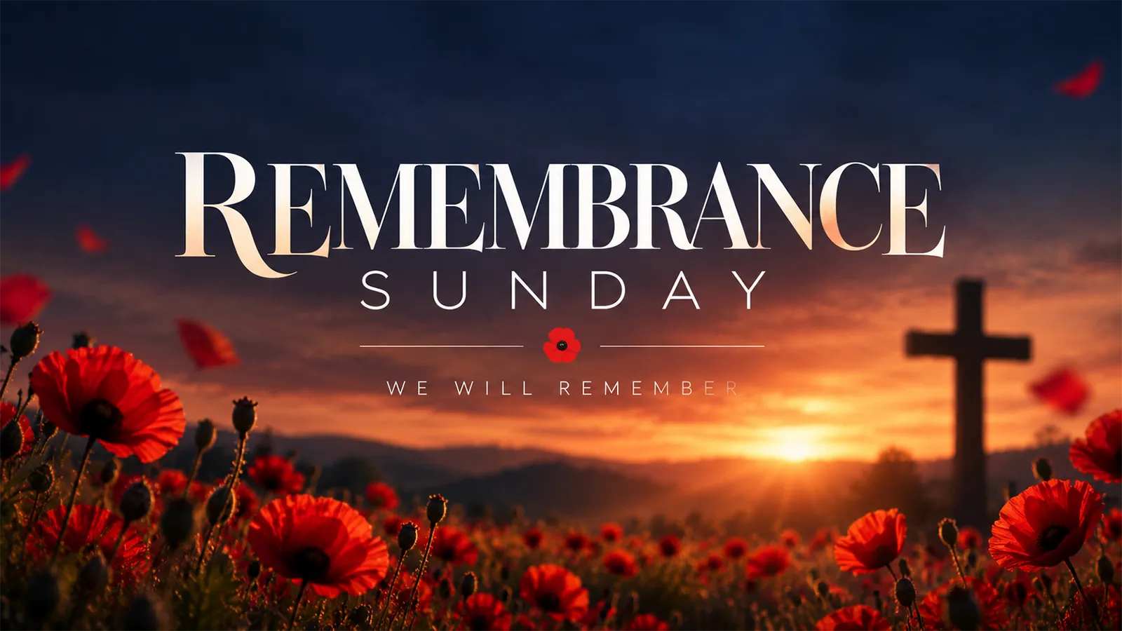 Remembrance Sunday banner